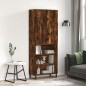 Highboard Räuchereiche 69,5x34x180 cm Holzwerkstoff Highboard Räuchereiche 69,5x34x180 cm Holzwerkstoff