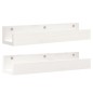 vidaXL Wandregale 2 Stk. Weiß 50x12x9 cm Massivholz Kiefer vidaXL Wandregale 2 Stk. Weiß 50x12x9 cm Massivholz Kiefer
