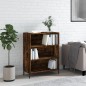 vidaXL Regalschrank Räuchereiche 69,5x32,5x90 cm Holzwerkstoff vidaXL Regalschrank Räuchereiche 69,5x32,5x90 cm Holzwerkstoff