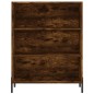 vidaXL Regalschrank Räuchereiche 69,5x32,5x90 cm Holzwerkstoff vidaXL Regalschrank Räuchereiche 69,5x32,5x90 cm Holzwerkstoff