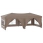 vidaXL Partyzelt Faltbar mit Seitenwänden Taupe 3x6 m vidaXL Partyzelt Faltbar mit Seitenwänden Taupe 3x6 m