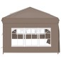 vidaXL Partyzelt Faltbar mit Seitenwänden Taupe 3x6 m vidaXL Partyzelt Faltbar mit Seitenwänden Taupe 3x6 m
