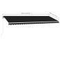 vidaXL Gelenkarmmarkise mit Pfosten 500x300 cm Anthrazit vidaXL Gelenkarmmarkise mit Pfosten 500x300 cm Anthrazit