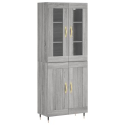 vidaXL Highboard Grau Sonoma 69,5x34x180 cm Holzwerkstoff