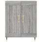 vidaXL Highboard Grau Sonoma 69,5x34x180 cm Holzwerkstoff vidaXL Highboard Grau Sonoma 69,5x34x180 cm Holzwerkstoff