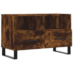 vidaXL TV-Schrank Räuchereiche 80x36x50 cm Holzwerkstoff