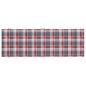 vidaXL Sonnenliegen-Auflage Rot Karomuster 186x58x3 cm Oxford-Gewebe