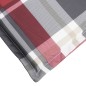 vidaXL Sonnenliegen-Auflage Rot Karomuster 186x58x3 cm Oxford-Gewebe