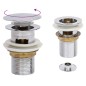 vidaXL Ablaufgarnitur mit Überlauf Chrom 6,4x6,4x9,1 cm vidaXL Ablaufgarnitur mit Überlauf Chrom 6,4x6,4x9,1 cm