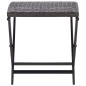 vidaXL Klapphocker Poly Rattan Braun vidaXL Klapphocker Poly Rattan Braun