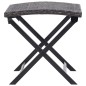 vidaXL Klapphocker Poly Rattan Braun vidaXL Klapphocker Poly Rattan Braun