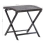 vidaXL Klapphocker Poly Rattan Braun vidaXL Klapphocker Poly Rattan Braun