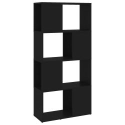 vidaXL Bücherregal Raumteiler Schwarz 60x24x124,5 cm Holzwerkstoff