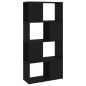 vidaXL Bücherregal Raumteiler Schwarz 60x24x124,5 cm Holzwerkstoff vidaXL Bücherregal Raumteiler Schwarz 60x24x124,5 cm Holzwerkstoff