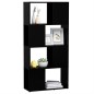 vidaXL Bücherregal Raumteiler Schwarz 60x24x124,5 cm Holzwerkstoff vidaXL Bücherregal Raumteiler Schwarz 60x24x124,5 cm Holzwerkstoff