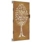 vidaXL Gartentor 85x200 cm Cortenstahl Baum-Design vidaXL Gartentor 85x200 cm Cortenstahl Baum-Design