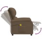 vidaXL Massagesessel Braun Stoff vidaXL Massagesessel Braun Stoff