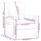 vidaXL Massagesessel Braun Stoff vidaXL Massagesessel Braun Stoff