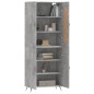 vidaXL Highboard Betongrau 69,5x34x180 cm Holzwerkstoff vidaXL Highboard Betongrau 69,5x34x180 cm Holzwerkstoff