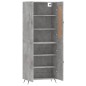 vidaXL Highboard Betongrau 69,5x34x180 cm Holzwerkstoff vidaXL Highboard Betongrau 69,5x34x180 cm Holzwerkstoff