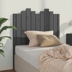 vidaXL Kopfteil Grau 96x4x110 cm Massivholz Kiefer
