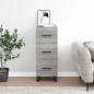 vidaXL Sideboard Grau Sonoma 34,5x34x90 cm Holzwerkstoff vidaXL Sideboard Grau Sonoma 34,5x34x90 cm Holzwerkstoff