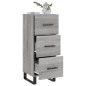 vidaXL Sideboard Grau Sonoma 34,5x34x90 cm Holzwerkstoff vidaXL Sideboard Grau Sonoma 34,5x34x90 cm Holzwerkstoff