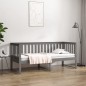 vidaXL Tagesbett Grau 75x190 cm Massivholz Kiefer vidaXL Tagesbett Grau 75x190 cm Massivholz Kiefer
