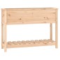 vidaXL Pflanzkübel mit Ablage 111,5x34,5x81 cm Massivholz Kiefer vidaXL Pflanzkübel mit Ablage 111,5x34,5x81 cm Massivholz Kiefer