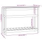 vidaXL Pflanzkübel mit Ablage 111,5x34,5x81 cm Massivholz Kiefer vidaXL Pflanzkübel mit Ablage 111,5x34,5x81 cm Massivholz Kiefer