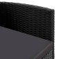 vidaXL 5-tlg. Garten-Essgruppe Schwarz Poly Rattan und Stahl vidaXL 5-tlg. Garten-Essgruppe Schwarz Poly Rattan und Stahl