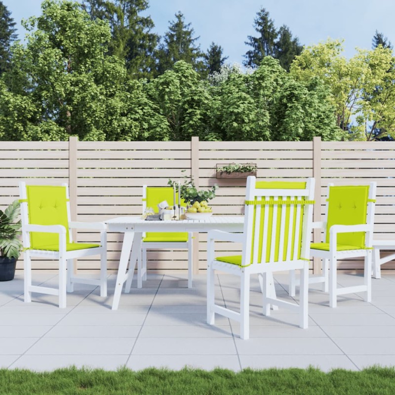 Gartenstuhlauflagen für Niedriglehner 4Stk. Hellgrün 100x50x3cm Gartenstuhlauflagen für Niedriglehner 4Stk. Hellgrün 100x50x3cm