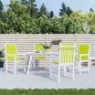 Gartenstuhlauflagen für Niedriglehner 4Stk. Hellgrün 100x50x3cm Gartenstuhlauflagen für Niedriglehner 4Stk. Hellgrün 100x50x3cm