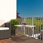 HI Balkon-Klapptisch Weiß 60 × 40 × 1,2 cm HI Balkon-Klapptisch Weiß 60 × 40 × 1,2 cm