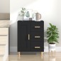 vidaXL Sideboard Schwarz 69,5x34x90 cm Holzwerkstoff vidaXL Sideboard Schwarz 69,5x34x90 cm Holzwerkstoff