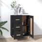 vidaXL Sideboard Schwarz 69,5x34x90 cm Holzwerkstoff vidaXL Sideboard Schwarz 69,5x34x90 cm Holzwerkstoff