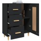 vidaXL Sideboard Schwarz 69,5x34x90 cm Holzwerkstoff vidaXL Sideboard Schwarz 69,5x34x90 cm Holzwerkstoff