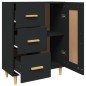 vidaXL Sideboard Schwarz 69,5x34x90 cm Holzwerkstoff vidaXL Sideboard Schwarz 69,5x34x90 cm Holzwerkstoff