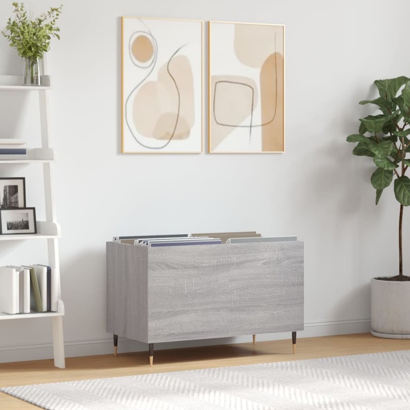 vidaXL Plattenschrank Grau Sonoma 74,5x38x48 cm Holzwerkstoff vidaXL Plattenschrank Grau Sonoma 74,5x38x48 cm Holzwerkstoff