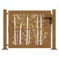 vidaXL Gartentor 105x105 cm Cortenstahl Bambus-Design vidaXL Gartentor 105x105 cm Cortenstahl Bambus-Design