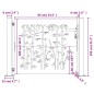 vidaXL Gartentor 105x105 cm Cortenstahl Bambus-Design vidaXL Gartentor 105x105 cm Cortenstahl Bambus-Design