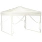vidaXL Partyzelt Faltbar mit Seitenwänden Creme 3x3 m vidaXL Partyzelt Faltbar mit Seitenwänden Creme 3x3 m