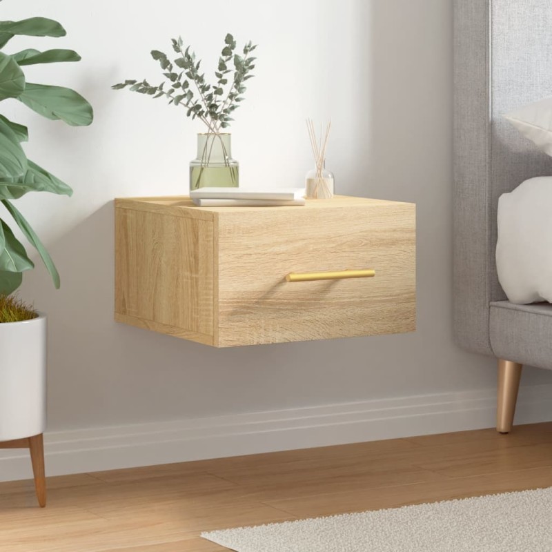vidaXL Wand-Nachttisch Sonoma-Eiche 35x35x20 cm vidaXL Wand-Nachttisch Sonoma-Eiche 35x35x20 cm