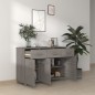 vidaXL Sideboard HAMAR Hellgrau 113x40x80 cm Massivholz Kiefer vidaXL Sideboard HAMAR Hellgrau 113x40x80 cm Massivholz Kiefer