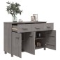 vidaXL Sideboard HAMAR Hellgrau 113x40x80 cm Massivholz Kiefer vidaXL Sideboard HAMAR Hellgrau 113x40x80 cm Massivholz Kiefer