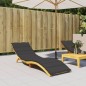 Sonnenliegen-Auflage Schwarz 200x70x3 cm Oxford-Gewebe Sonnenliegen-Auflage Schwarz 200x70x3 cm Oxford-Gewebe