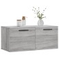 vidaXL Wandschrank Grau Sonoma 80x36,5x35 cm Holzwerkstoff vidaXL Wandschrank Grau Sonoma 80x36,5x35 cm Holzwerkstoff