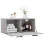vidaXL Wandschrank Grau Sonoma 80x36,5x35 cm Holzwerkstoff vidaXL Wandschrank Grau Sonoma 80x36,5x35 cm Holzwerkstoff