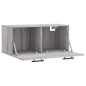 vidaXL Wandschrank Grau Sonoma 80x36,5x35 cm Holzwerkstoff vidaXL Wandschrank Grau Sonoma 80x36,5x35 cm Holzwerkstoff