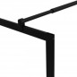 vidaXL Duschwand für Begehbare Duschen mit Hartglas Schwarz 115x195 cm vidaXL Duschwand für Begehbare Duschen mit Hartglas Schwarz 115x195 cm